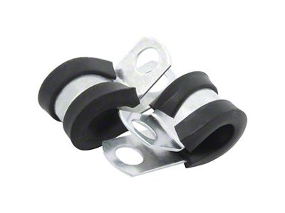 Allstar Performance Aluminum Line Clamps; 1/4-Inch; 10-Pack
