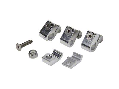 Allstar Performance Aluminum Line Clamps; 1/4-Inch; 4-Pack