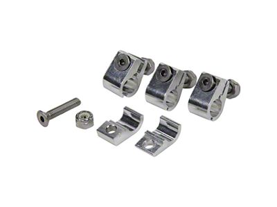 Allstar Performance Aluminum Line Clamps; 3/8-Inch; 4-Pack