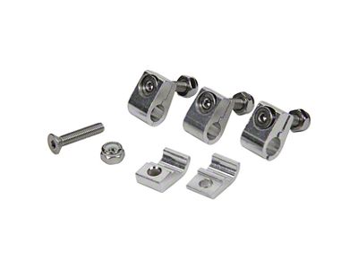 Allstar Performance Aluminum Line Clamps; 5/16-Inch; 4-Pack