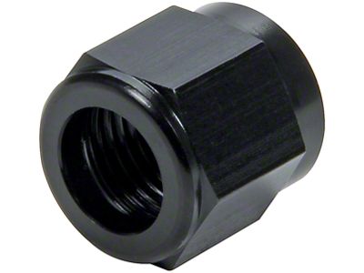 Allstar Performance Aluminum Tube Nut; 6AN for 3/8-Inch Tubing; 2-Pack
