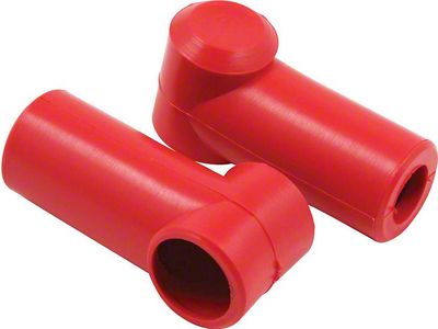 Allstar Performance Battery Disconnect Boots; Red; 2-Pack