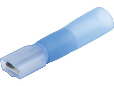 Allstar Performance Heat Shrink Blade Terminal; 16-14 Gauge; Female 1/4-Inch; 10-Pack