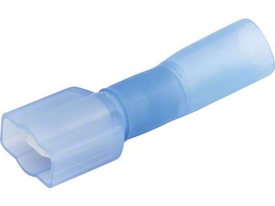 Allstar Performance Heat Shrink Blade Terminal; 16-14 Gauge; Male 1/4-Inch; 10-Pack