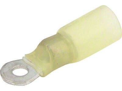 Allstar Performance Heat Shrink Ring Terminal; 12-10 Gauge; No. 6 Hole; 10-Pack