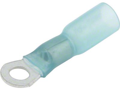Allstar Performance Heat Shrink Ring Terminal; 16-14 Gauge; No. 8 Hole; 10-Pack