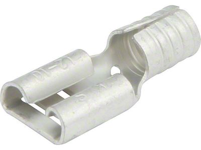 Allstar Performance Non-Insulated Blade Terminal; 12-10 Gauge; Female 1/4-Inch; 20-Pack