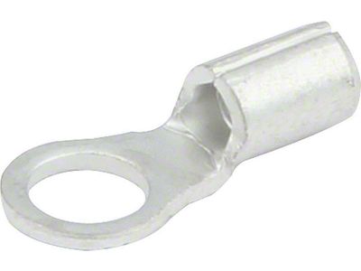 Allstar Performance Non-Insulated Ring Terminal; 22-18 Gauge; No. 6 Hole; 20-Pack
