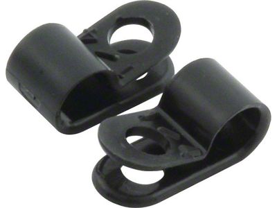 Allstar Performance Nylon Line Clamps; 1/4-Inch; 10-Pack