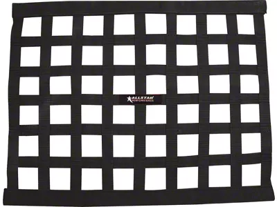 Allstar Performance Ribbon Style Window Net; 18x24-Inch; Black (Universal; Some Adaptation May Be Required)