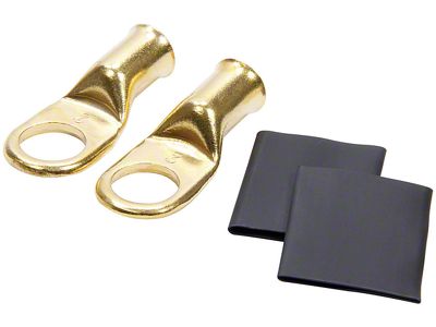 Allstar Performance Ring Terminals; 2-Gauge; 1/2-Inch Hole; 2-pack