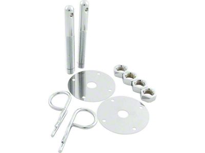 Allstar Performance Steel Hood Pin Kit; 5/32-Inch Hairpin Clips (Universal; Some Adaptation May Be Required)