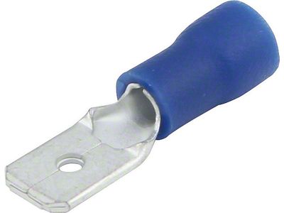 Allstar Performance Vinyl Insulated Blade Terminal; 16-14 Gauge; Male 1/4-Inch; 10-Pack