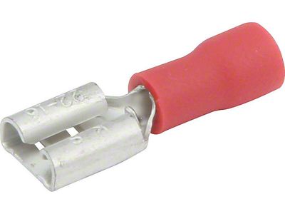 Allstar Performance Vinyl Insulated Blade Terminal; 22-18 Gauge; Female 1/4-Inch; 20-Pack