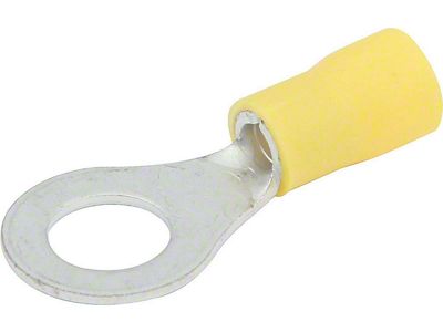 Allstar Performance Vinyl Insulated Ring Terminal; 12-10 Gauge; 5/16-Inch Hole; 20-Pack