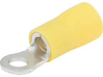 Allstar Performance Vinyl Insulated Ring Terminal; 12-10 Gauge; No. 6 Hole; 20-Pack
