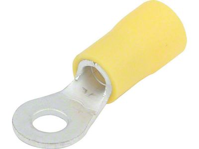 Allstar Performance Vinyl Insulated Ring Terminal; 12-10 Gauge; No. 8 Hole; 20-Pack