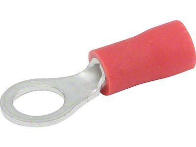 Allstar Performance Vinyl Insulated Ring Terminal; 22-18 Gauge; No. 10 Hole; 20-Pack