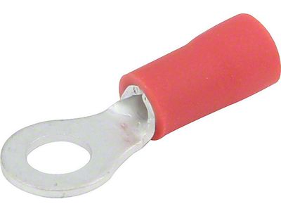 Allstar Performance Vinyl Insulated Ring Terminal; 22-18 Gauge; No. 8 Hole; 20-Pack
