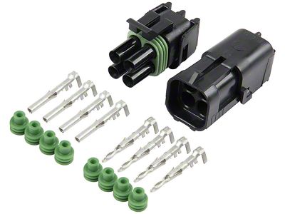Allstar Performance Weather Pack Connector Kit; 4-Pin Square