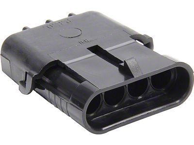 Allstar Performance Weather Pack Shroud Housing; 4-Pin Flat