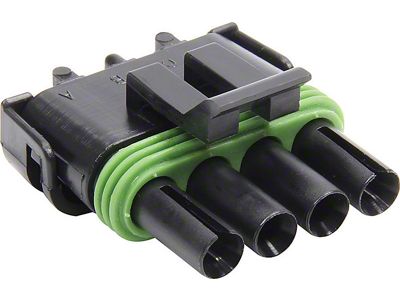 Allstar Performance Weather Pack Tower Housing; 4-Pin Flat