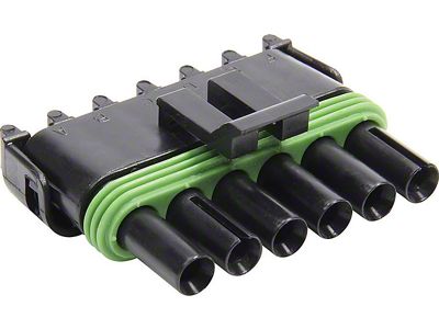 Allstar Performance Weather Pack Tower Housing; 6-Pin