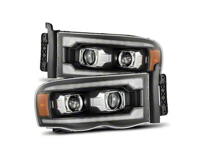 AlphaRex 02-05 Dodge Ram 1500 LUXX LED Proj Headlights Plank - 880567