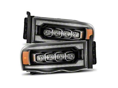AlphaRex 02-05 Dodge Ram 1500 NOVA LED Proj Headlights Plank - 880564