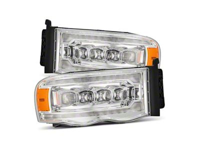 AlphaRex 02-05 Dodge Ram 1500 NOVA LED Proj Headlights Plank - 880565