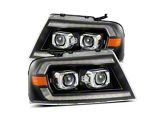 AlphaRex 04-08 Ford F150 PRO-Series Projector Headlights Alpha-Black w/ Sequential - 880134