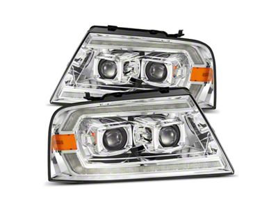 AlphaRex 04-08 Ford F150 PRO-Series Projector Headlights Black w/ Sequential - 880135