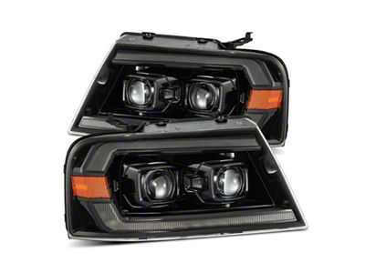 AlphaRex 04-08 Ford F150 PRO-Series Projector Headlights Chrome w/ Sequential - 880136