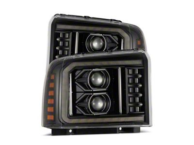 AlphaRex 05-07 Ford Super Duty/Excursion LUXX-Series LED Projector Headlights - 880316