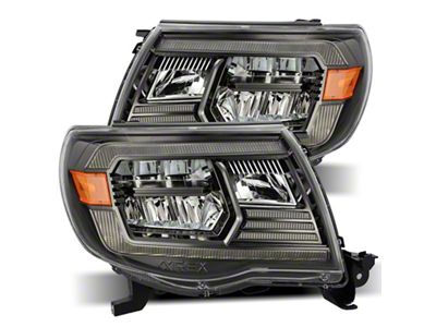 AlphaRex 05-11 Toyota Tacoma LUXX Crystal Headlights Plank Style - 880733