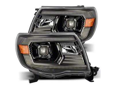 AlphaRex 05-11 Toyota Tacoma LUXX LED Projector Headlights Plank Style - 880739