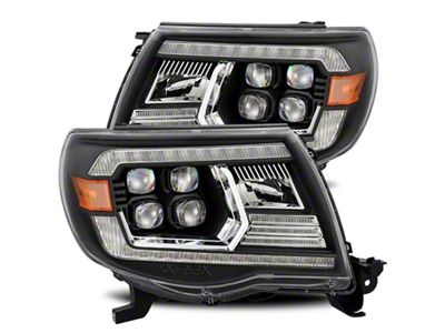 AlphaRex 05-11 Toyota Tacoma NOVA LED Projector Headlights Plank Style - 880742