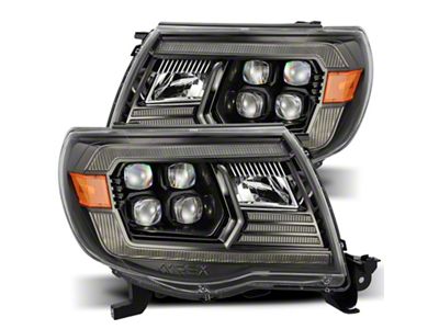 AlphaRex 05-11 Toyota Tacoma NOVA LED Projector Headlights Plank Style - 880744