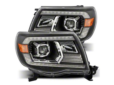AlphaRex 05-11 Toyota Tacoma PRO-Series Projector Headlights Plank Style Design - 880738