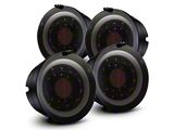AlphaRex 05-13 Chevrolet Corvette PRO-Series LED Tail Lights Jet Black - 610020