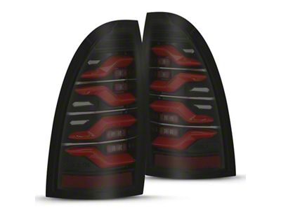 AlphaRex 05-15 Toyota Tacoma LUXX LED Taillights Blk/Red w/Activ Light/Seq - 680070