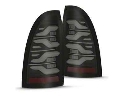 AlphaRex 05-15 Toyota Tacoma LUXX LED Taillights Blk w/Activ Light/Seq - 680060