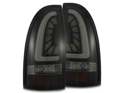 AlphaRex 05-15 Toyota Tacoma PRO-Series LED Tail Lights Jet Black - 680030