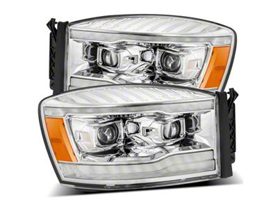 AlphaRex 06-08 Dodge Ram 1500HD LUXX LED Projector Headlights Plank - 880534