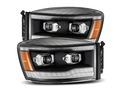 AlphaRex 06-08 Dodge Ram 1500HD LUXX LED Projector Headlights Plank - 880535