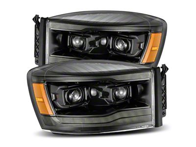 AlphaRex 06-08 Dodge Ram 1500HD PRO-Series Proj Headlights Plank Style - 880530