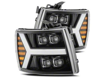 AlphaRex 07-13 Chevy 1500HD NewBody NOVA LED Proj Headlight Plank Sty - 880208