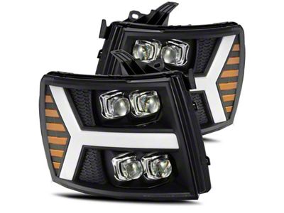 AlphaRex 07-13 Chevy 1500HD NOVA LED Proj Headlights Plank Style - 880209
