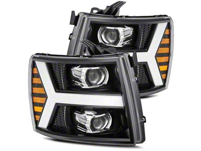 AlphaRex 07-13 Chevy 1500HD PRO-Series Proj Headlight Plank Style Gloss - 880206