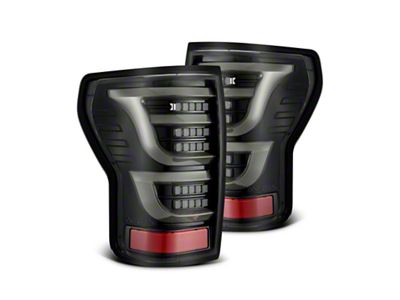 AlphaRex 07-13 Toyota Tundra LUXX-Series LED Tail Lights Alpha-Black - 670040